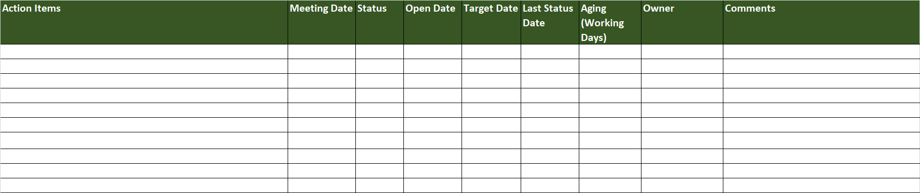 Excel Meeting Minutes Template from eforexcel.com